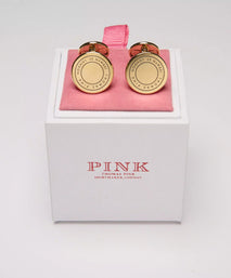 Navy Blue Enamel Jermyn St Cufflinks Gold Finish