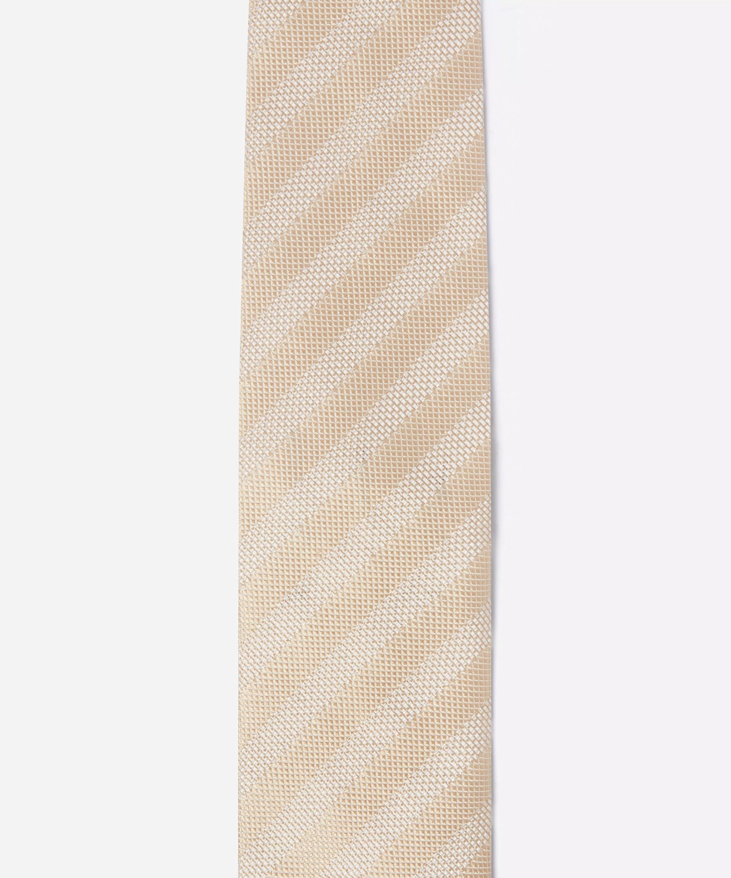 Gold Yellow Tonal Striped Silk Tie
