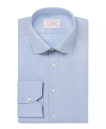 Pale Blue Slim Fit Ramses Poplin Formal Shirt