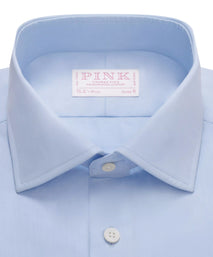Pale Blue Slim Fit Ramses Poplin Formal Shirt