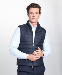 Navy Blue Padded Gilet